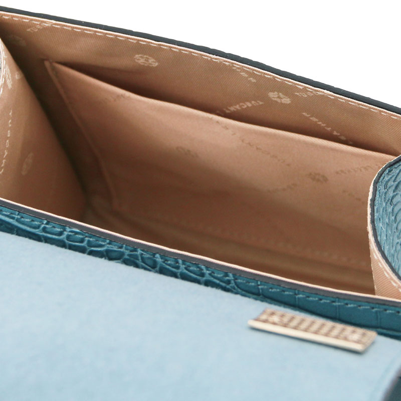 Mini-Handtasche "Atena" Krokostyle Interieur-1 Mini-Handtasche "Atena" Krokostyle Interieur-1