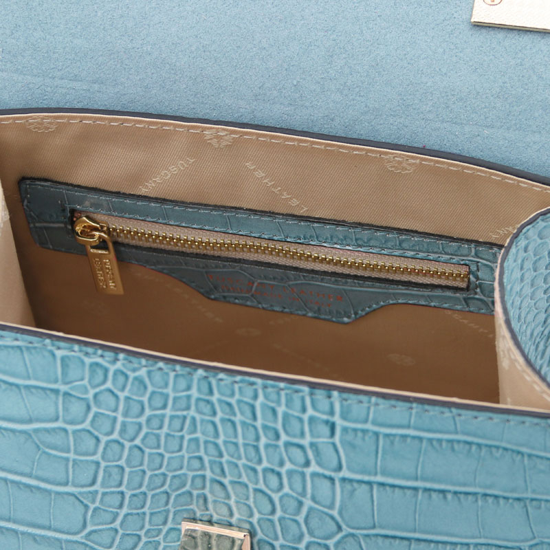Mini-Handtasche "Atena" Krokostyle Interieur Mini-Handtasche "Atena" Krokostyle Interieur