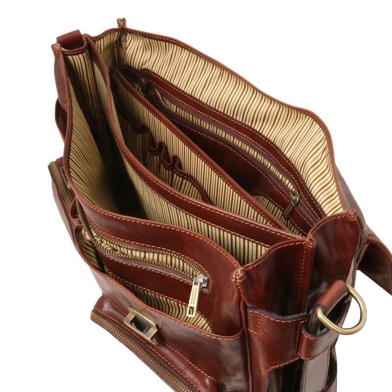Multifach Leder-Aktentasche Ventimiglia Interieur-1 Multifach Leder-Aktentasche Ventimiglia Interieur-1