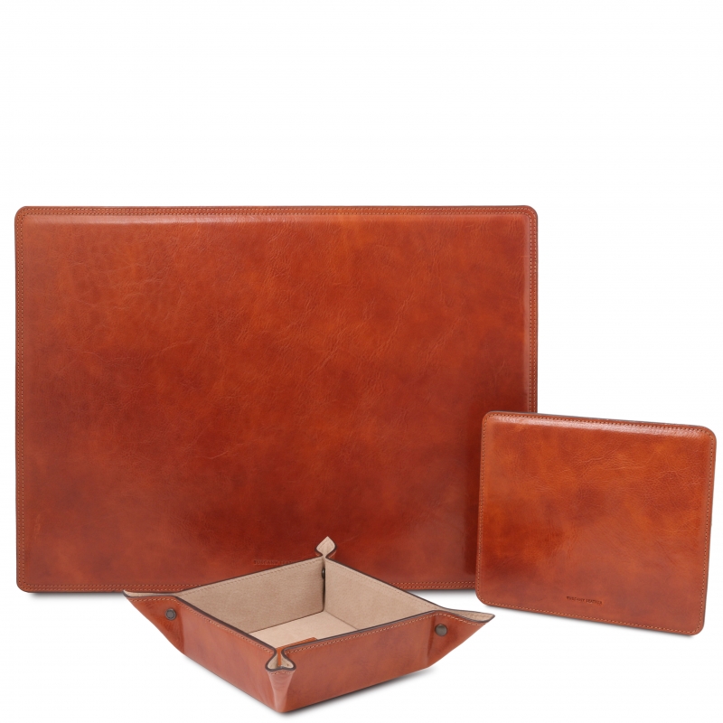 Office-Set Leder honig Office-Set Leder honig