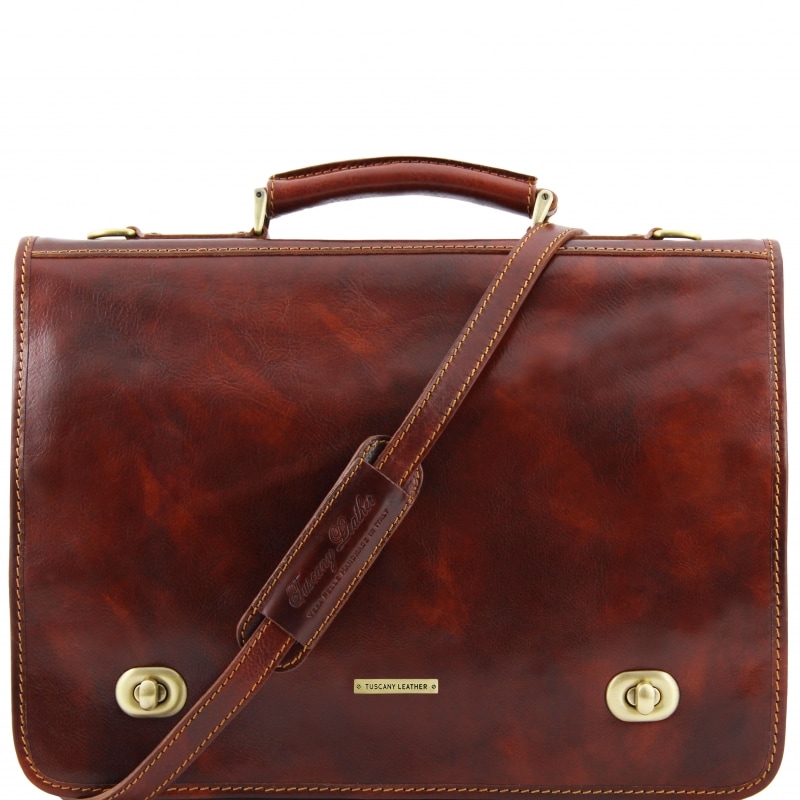 Leder Aktentasche Siena Braun Leder Aktentasche Siena Braun