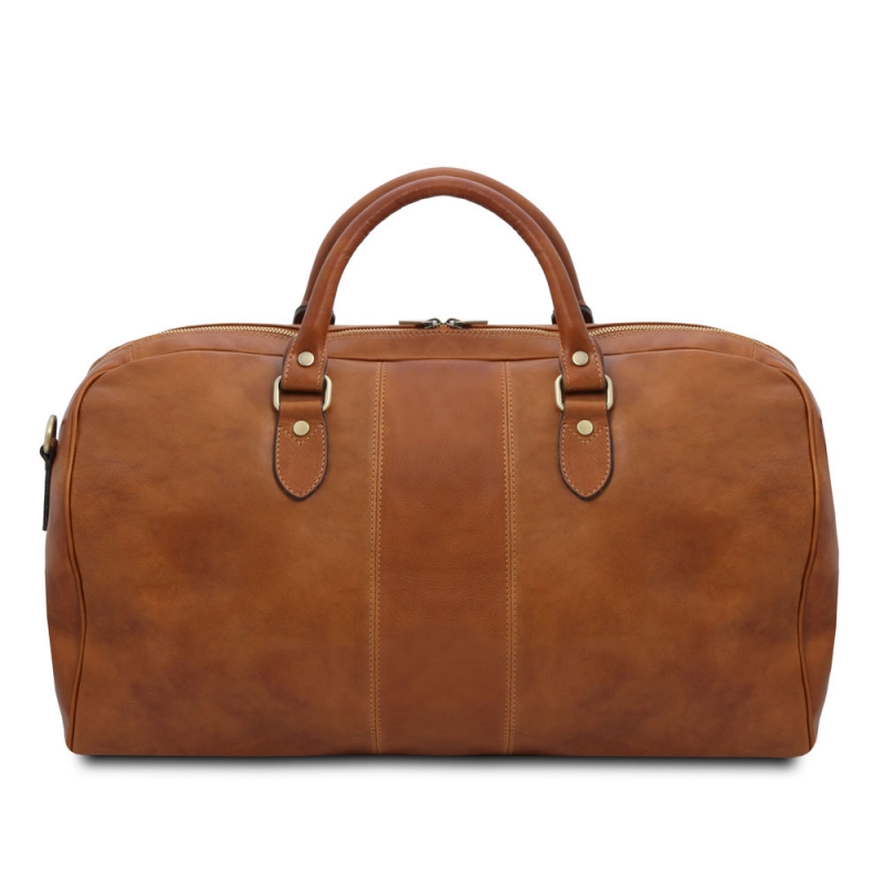Leder Reisetasche Lisbona gross Rückseite Leder Reisetasche Lisbona gross Rückseite