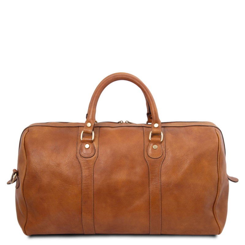 Leder Reisetasche Oslo Rückseite Leder Reisetasche Oslo Rückseite