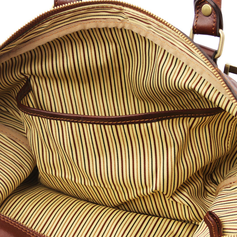 Leder Reisetasche Vespucci klein Interieur-1 Leder Reisetasche Vespucci klein Interieur-1