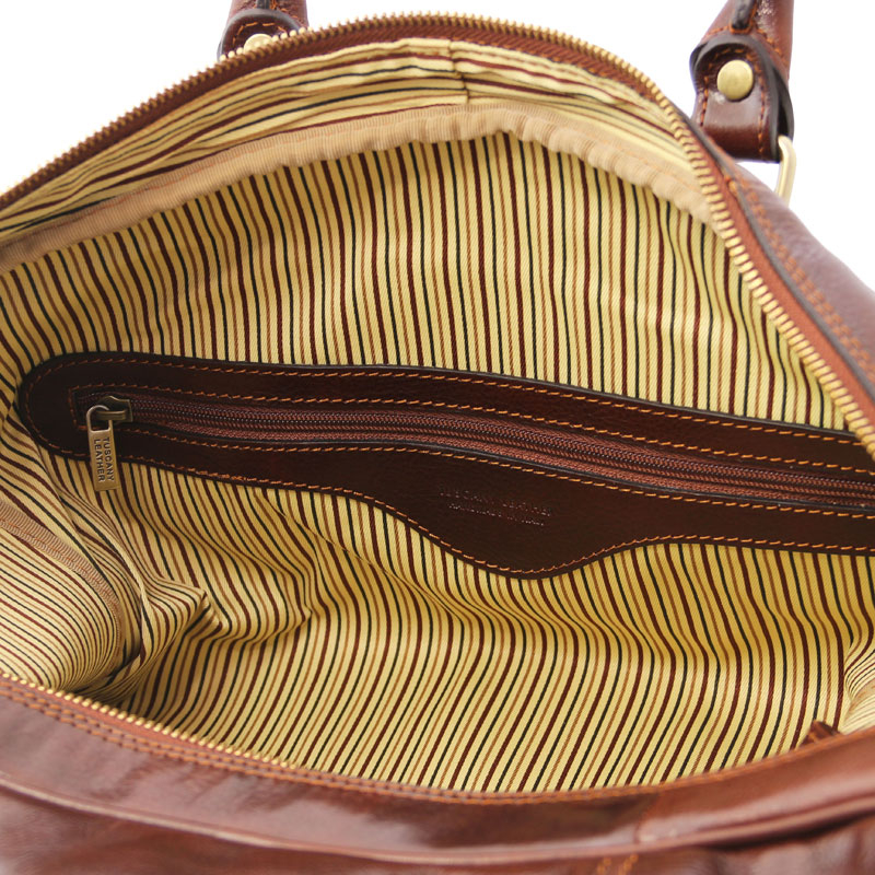 Leder Reisetasche Vespucci klein Interieur Leder Reisetasche Vespucci klein Interieur