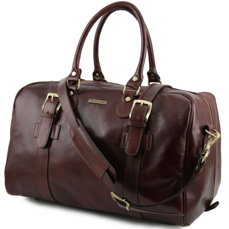Leder Reisetasche Vespucci klein Seitenansicht Leder Reisetasche Vespucci klein Seitenansicht