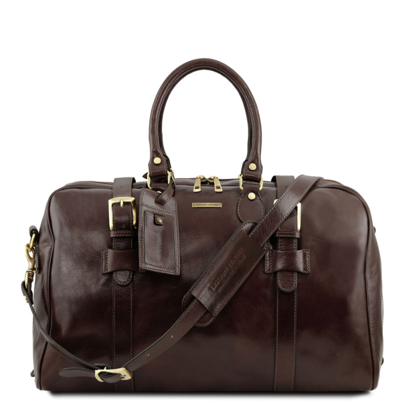 Leder Reisetasche Vespucci klein dunkelbraun Leder Reisetasche Vespucci klein dunkelbraun