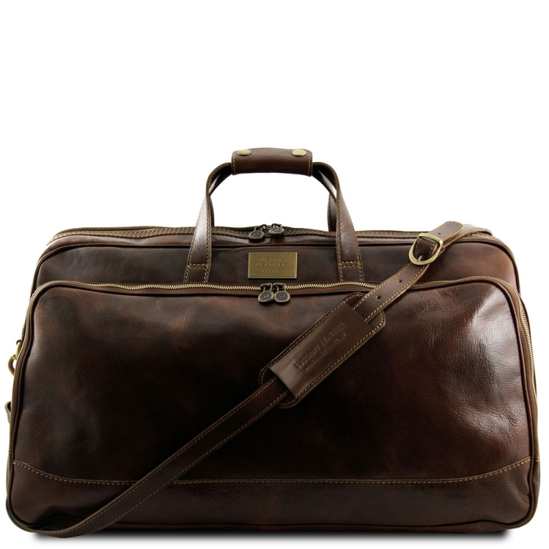 Leder-Reisetrolley Bora Bora gross Dunkelbraun Leder-Reisetrolley Bora Bora gross Dunkelbraun