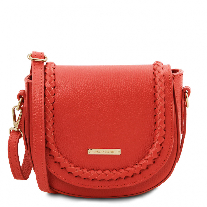 Tuscany Leather Schultertasche Saddle koralle Tuscany Leather Schultertasche Saddle koralle