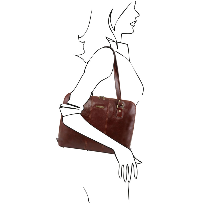 Shoppertasche Ravenna braun Outfit Shoppertasche Ravenna braun Outfit