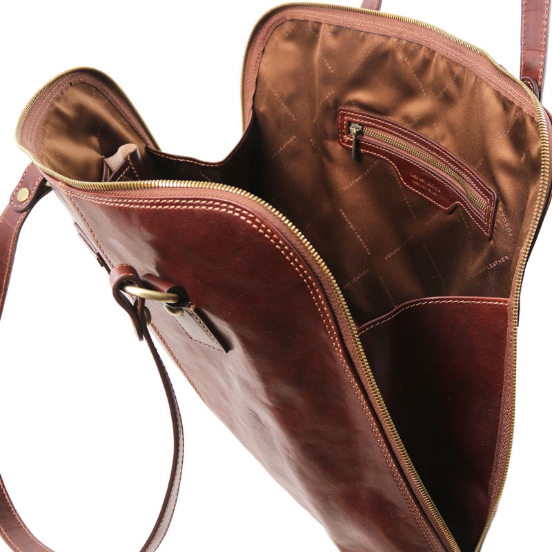 Shoppertasche Ravenna braun Seite Shoppertasche Ravenna braun Seite