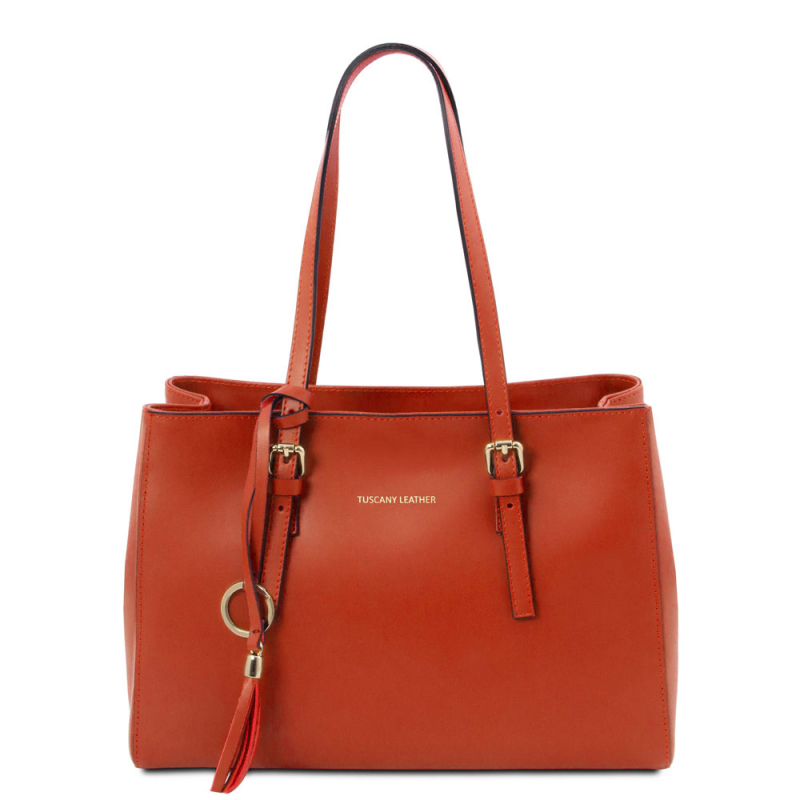 TL Bag Leder-Schultertasche brandy TL Bag Leder-Schultertasche brandy