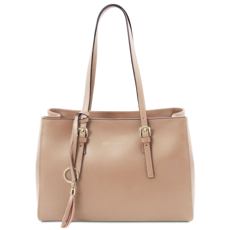 TL Bag Leder-Schultertasche champagner TL Bag Leder-Schultertasche champagner