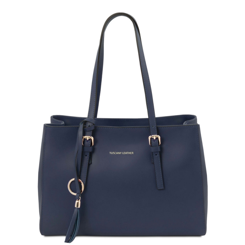 TL Bag Leder-Schultertasche dunkelblau TL Bag Leder-Schultertasche dunkelblau