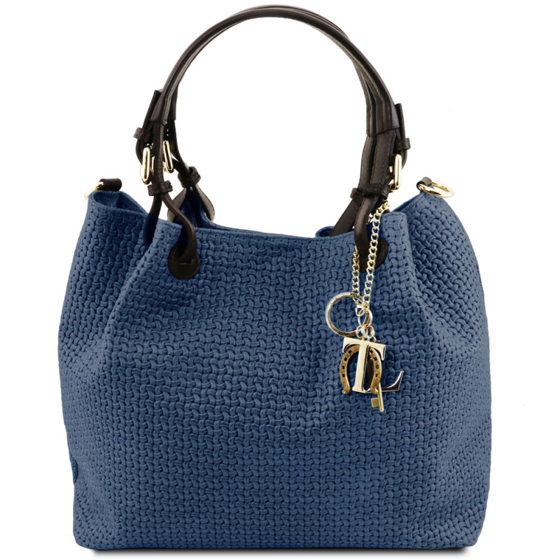 TL KeyLuck Leder-Handtasche Wildleder Dunkelblau TL KeyLuck Leder-Handtasche Wildleder Dunkelblau