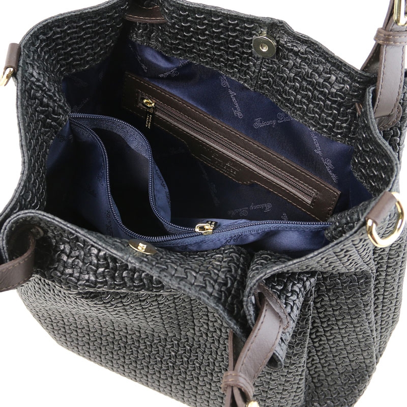 TL KeyLuck Leder-Handtasche Wildleder Interieur TL KeyLuck Leder-Handtasche Wildleder Interieur