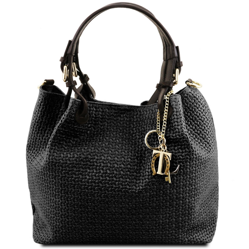 TL KeyLuck Leder-Handtasche Wildleder schwarz TL KeyLuck Leder-Handtasche Wildleder schwarz