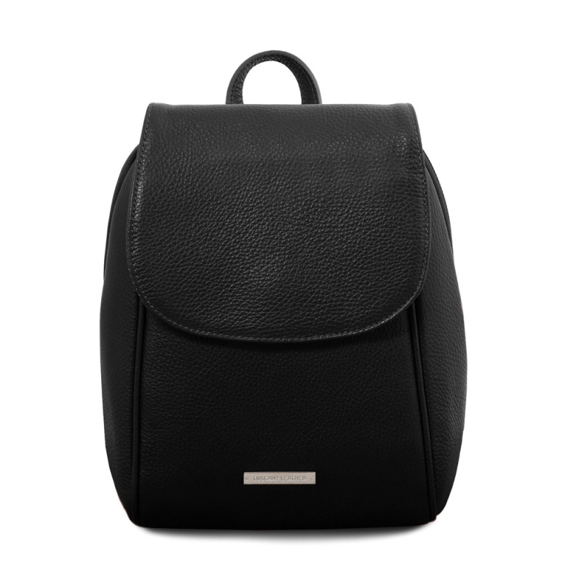 Tuscany Leather TL Bag Leder-Rucksack schwarz