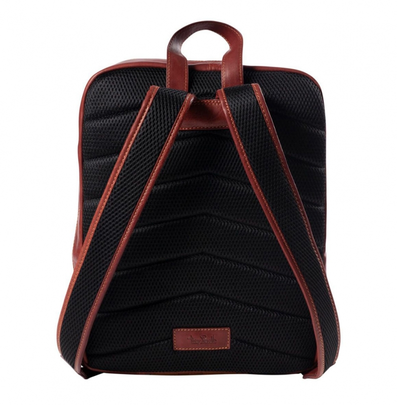 Tony Perotti Leder-Rucksack Laptop Rückseite Tony Perotti Leder-Rucksack Laptop Rückseite