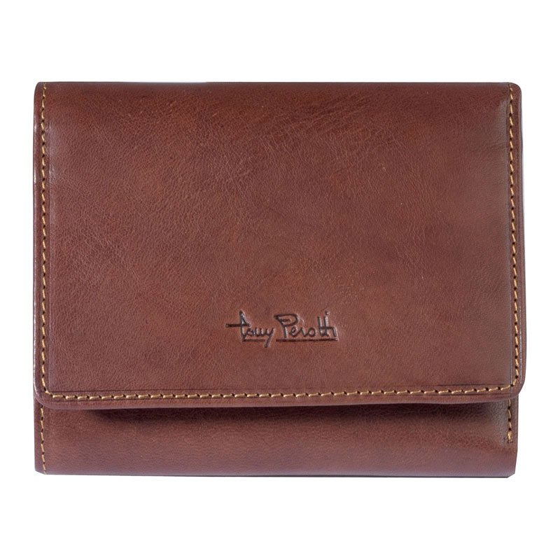 Herrenbrieftasche aus Leder 2604 Braun front Herrenbrieftasche aus Leder 2604 Braun front