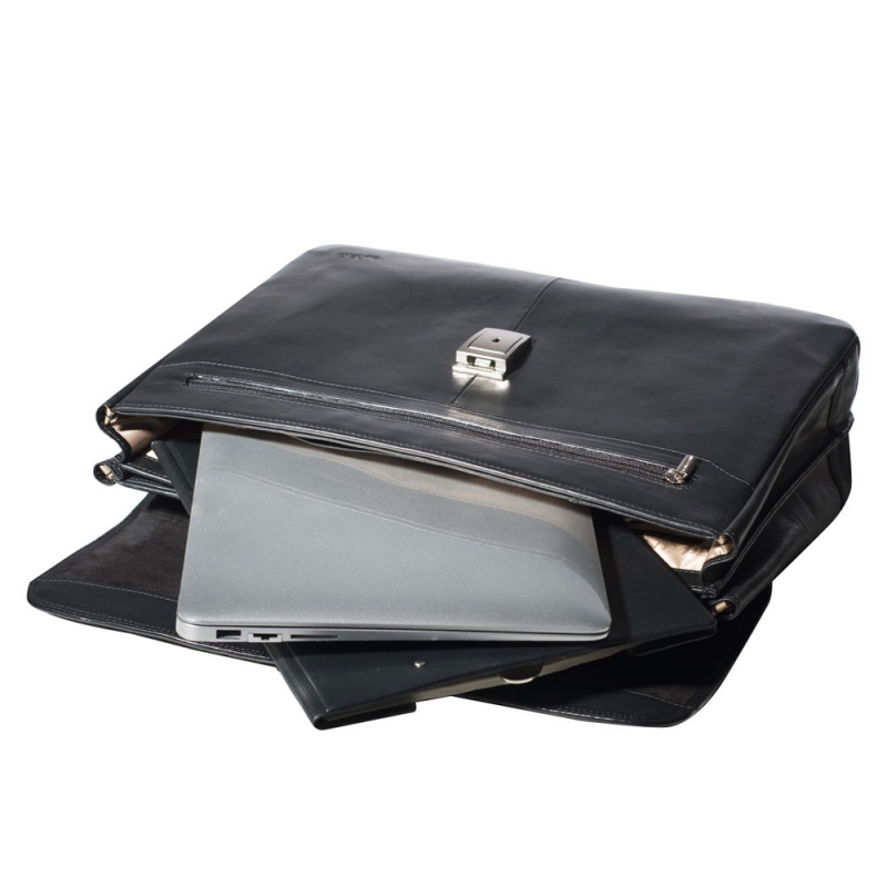 Tony Perotti Laptop-Aktentasche schwarz Interieur Tony Perotti Laptop-Aktentasche schwarz Interieur