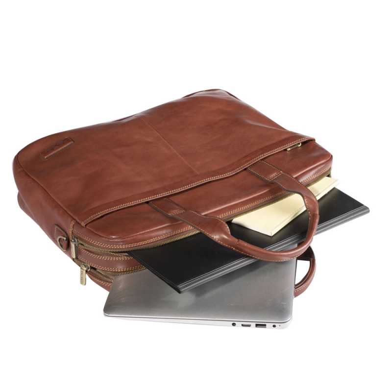 Tony Perotti Laptoptasche 9995-38 braun Interieur Tony Perotti Laptoptasche 9995-38 braun Interieur