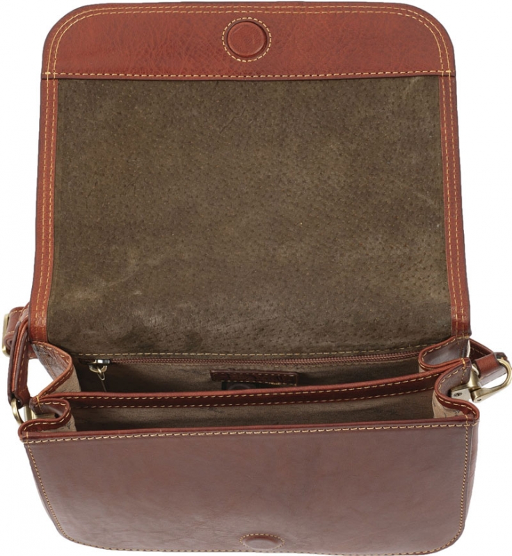 Tony Perotti Damen Umhängetasche Medium braun Interieur Tony Perotti Damen Umhängetasche Medium braun Interieur