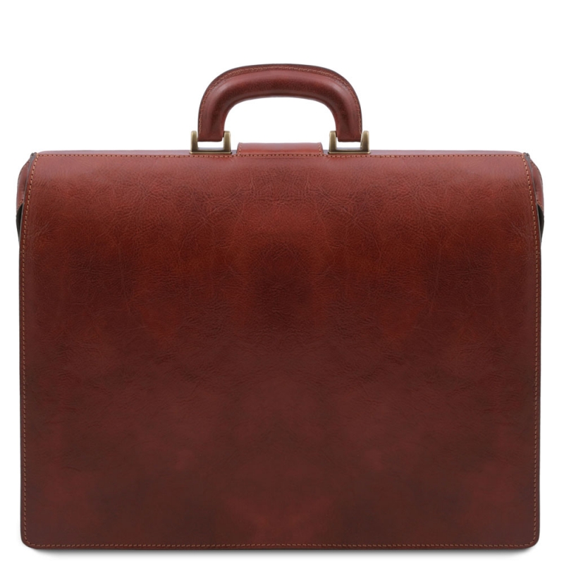 Tuscany Leather Business-Aktentasche Canova Rückseite Tuscany Leather Business-Aktentasche Canova Rückseite