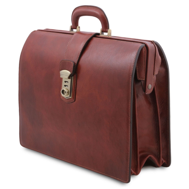 Tuscany Leather Business-Aktentasche Canova Seitenansicht Tuscany Leather Business-Aktentasche Canova Seitenansicht