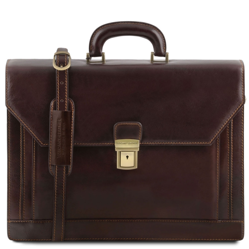 Tuscany Leather Leder Aktentasche Napoli dunkelbraun Tuscany Leather Leder Aktentasche Napoli dunkelbraun