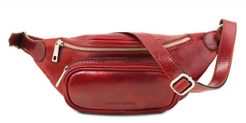 Tuscany Leather Bauchtasche Leder rot
