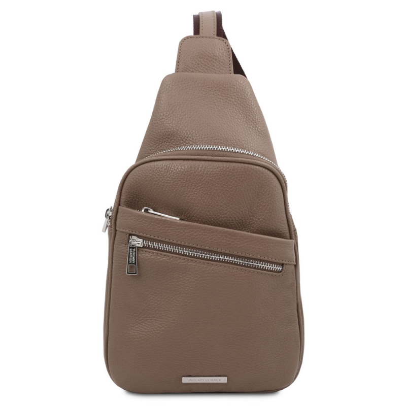 Unisex Brusttasche Albert taupe Unisex Brusttasche Albert taupe