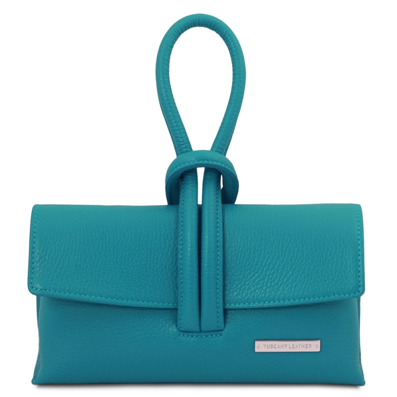 TL Bag Leder-Clutch türkis TL Bag Leder-Clutch türkis