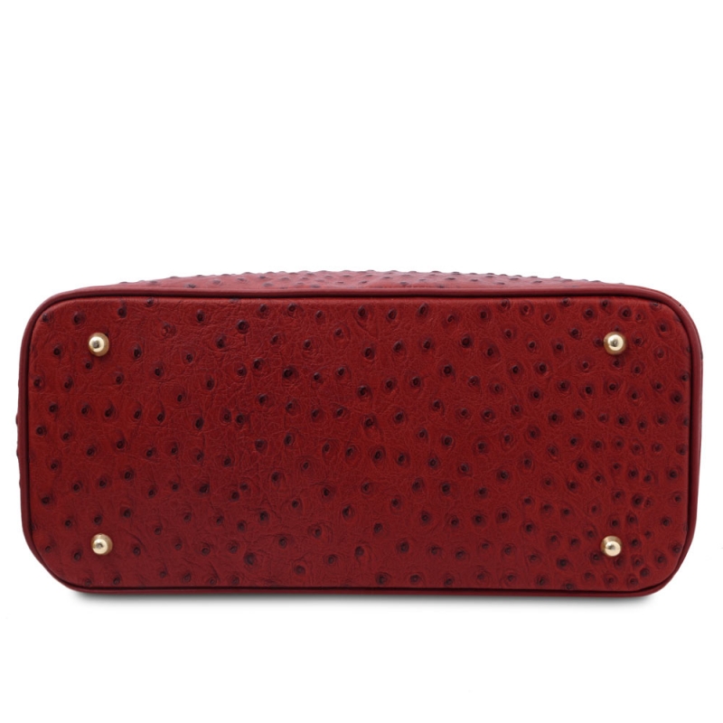 Tuscany Leather Handtasche Straußenleder-Optik Boden Tuscany Leather Handtasche Straußenleder-Optik Boden