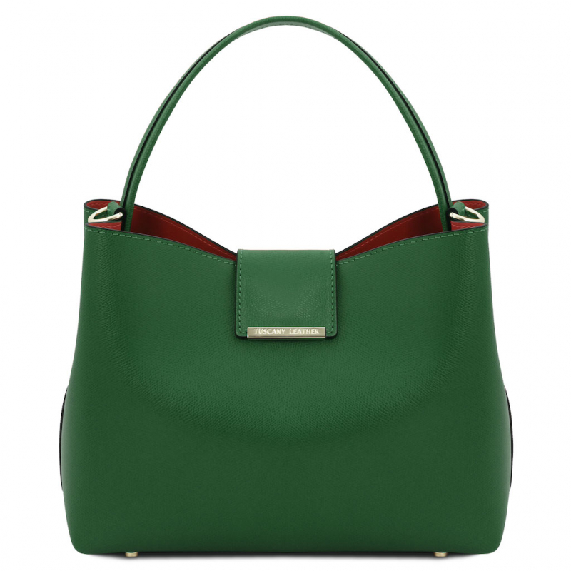 Tuscany Leather Schultertasche Clio grün