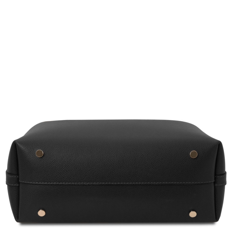 Tuscany Leather Schultertasche Clio schwarz Boden Tuscany Leather Schultertasche Clio schwarz Boden