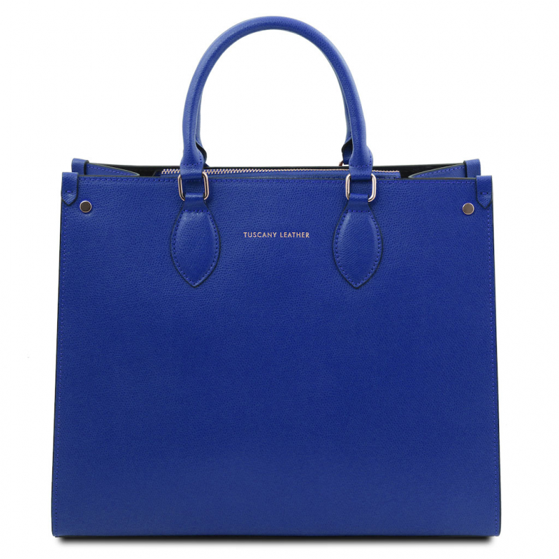 Tuscany Leather Handtasche "Iside" blau