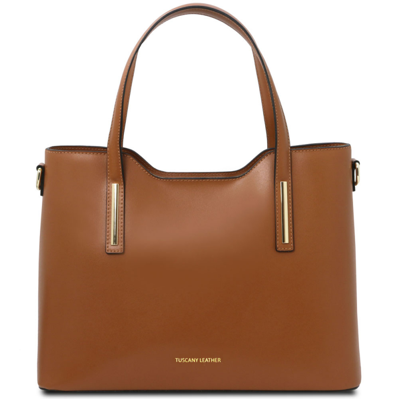 Leder-Handtasche Olimpia cognac Leder-Handtasche Olimpia cognac