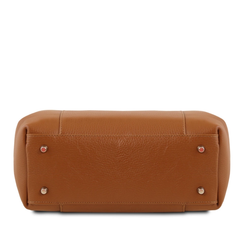 Leder-Handtasche Tulipan Boden Leder-Handtasche Tulipan Boden