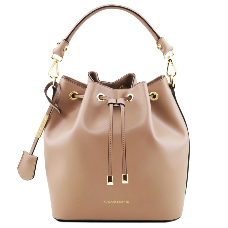 Tuscany Leather Leder-Beuteltasche Vittoria Champagner Tuscany Leather Leder-Beuteltasche Vittoria Champagner