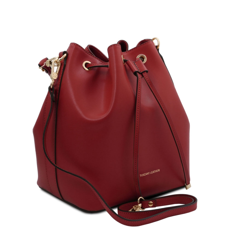 Tuscany Leather Leder-Beuteltasche Vittoria rot Seite Tuscany Leather Leder-Beuteltasche Vittoria rot Seite