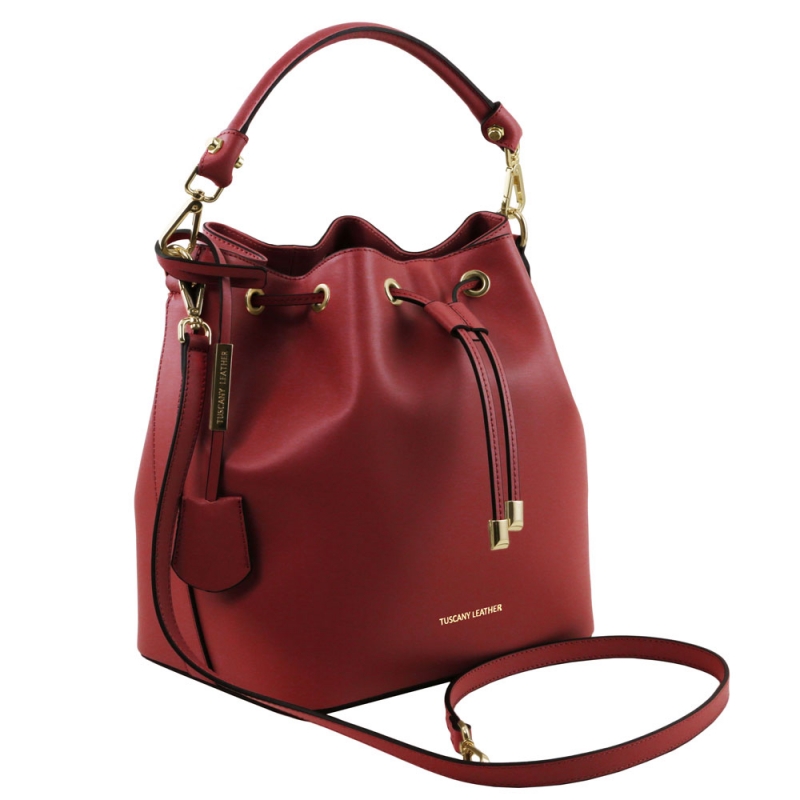 Tuscany Leather Leder-Beuteltasche Vittoria rot Seite Tuscany Leather Leder-Beuteltasche Vittoria rot Seite
