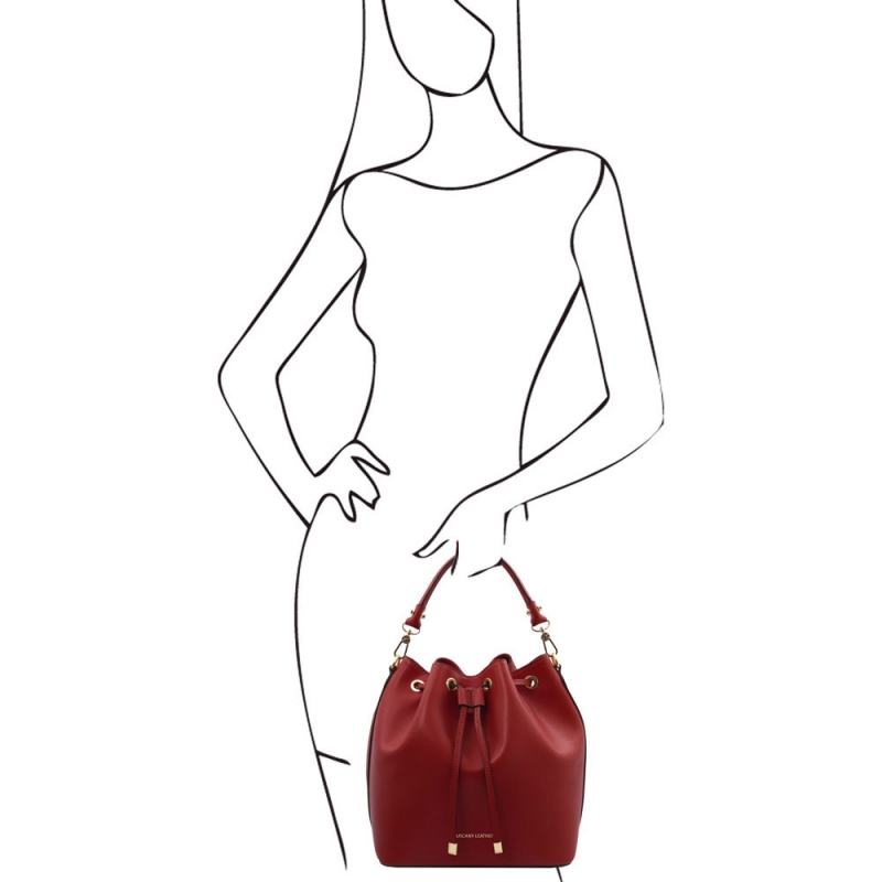 Tuscany Leather Leder-Beuteltasche Vittoria rot Outfit Tuscany Leather Leder-Beuteltasche Vittoria rot Outfit