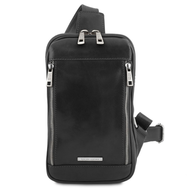 Leder Brusttasche Martin schwarz Leder Brusttasche Martin schwarz