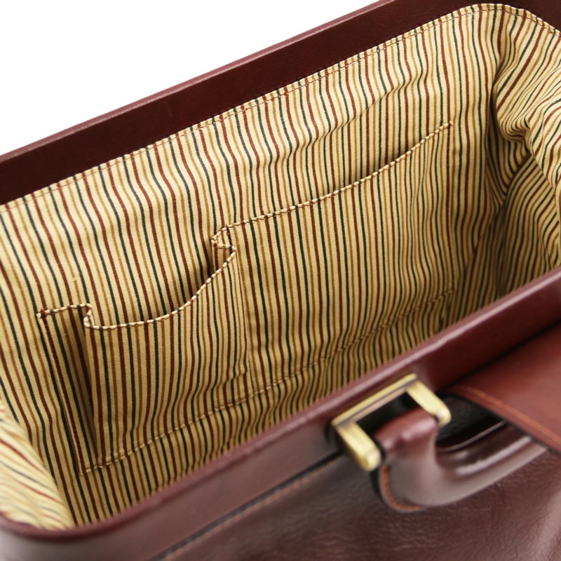 Leder Doktortasche Raffaello braun Interieur-1 Leder Doktortasche Raffaello braun Interieur-1