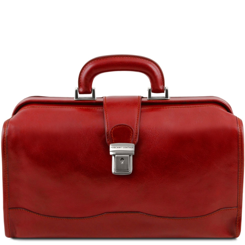 Leder Doktortasche Raffaello rot Leder Doktortasche Raffaello rot