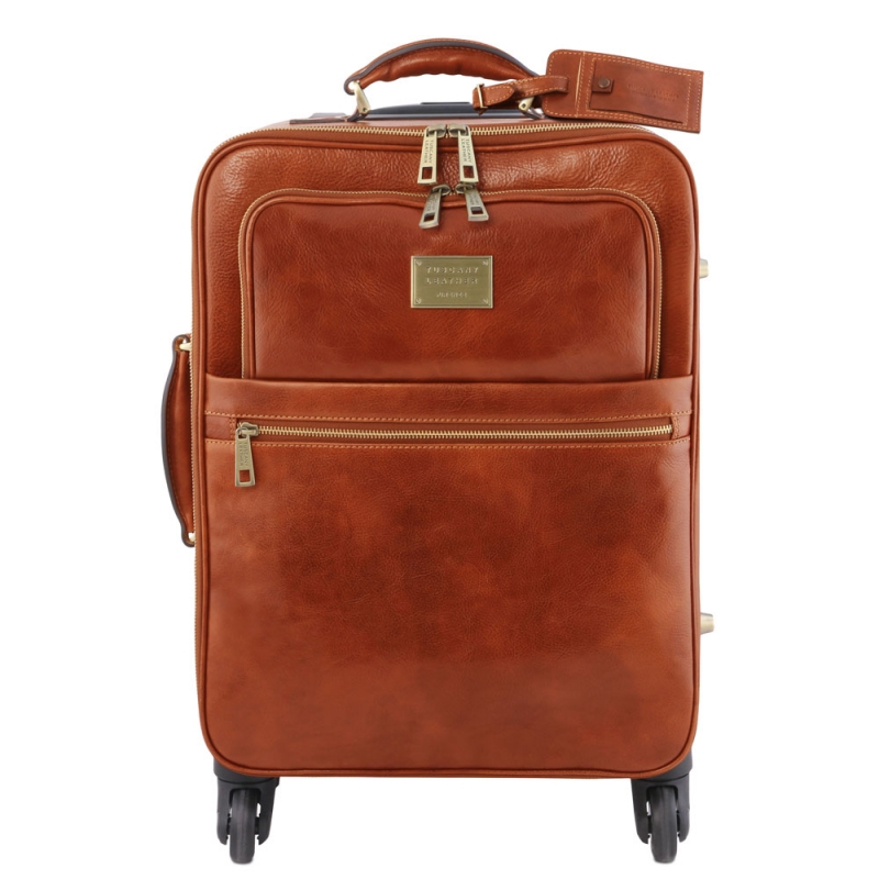 Tuscany Leather Leder Reisetrolley TL-Voyager honig Tuscany Leather Leder Reisetrolley TL-Voyager honig