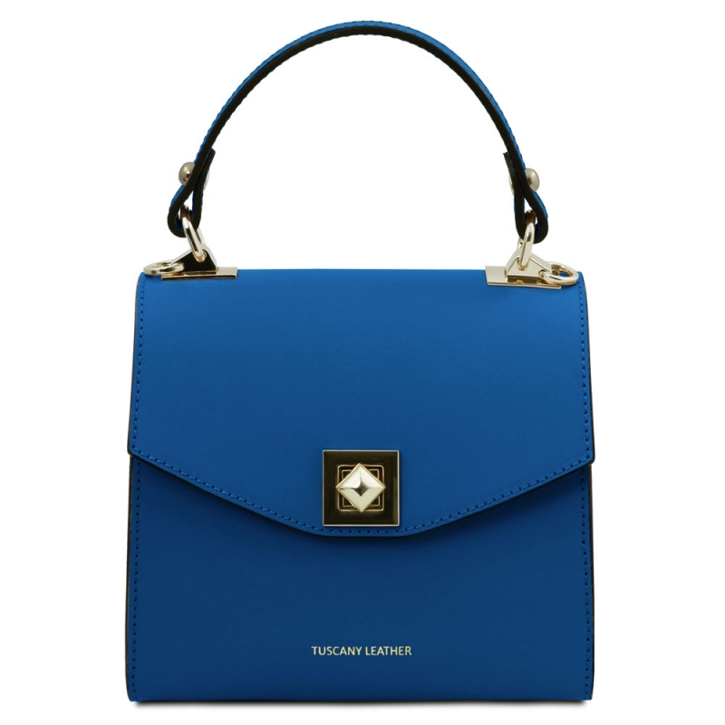 TL Bag Mini-Handtasche aus Leder blau