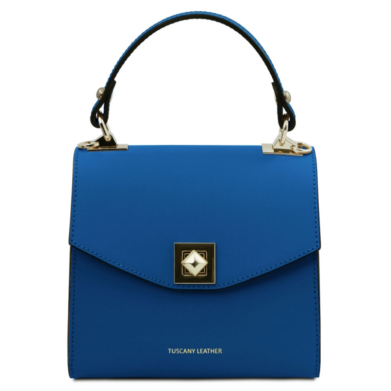 TL Bag Mini-Handtasche aus Leder blau TL Bag Mini-Handtasche aus Leder blau