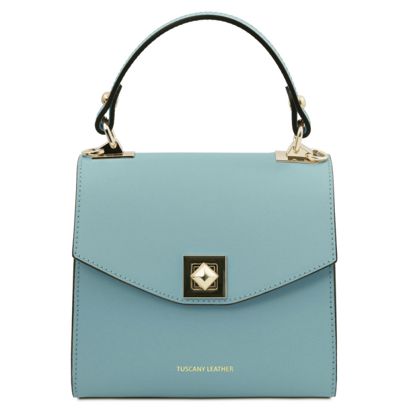 TL Bag Mini-Handtasche aus Leder himmelblau TL Bag Mini-Handtasche aus Leder himmelblau